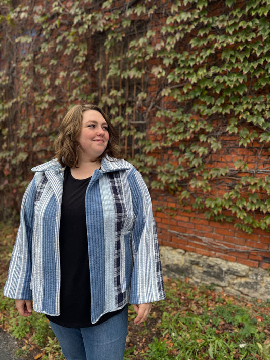 Selah Eden No.1 — 
Indigo Quilt Jacket- Size XXL