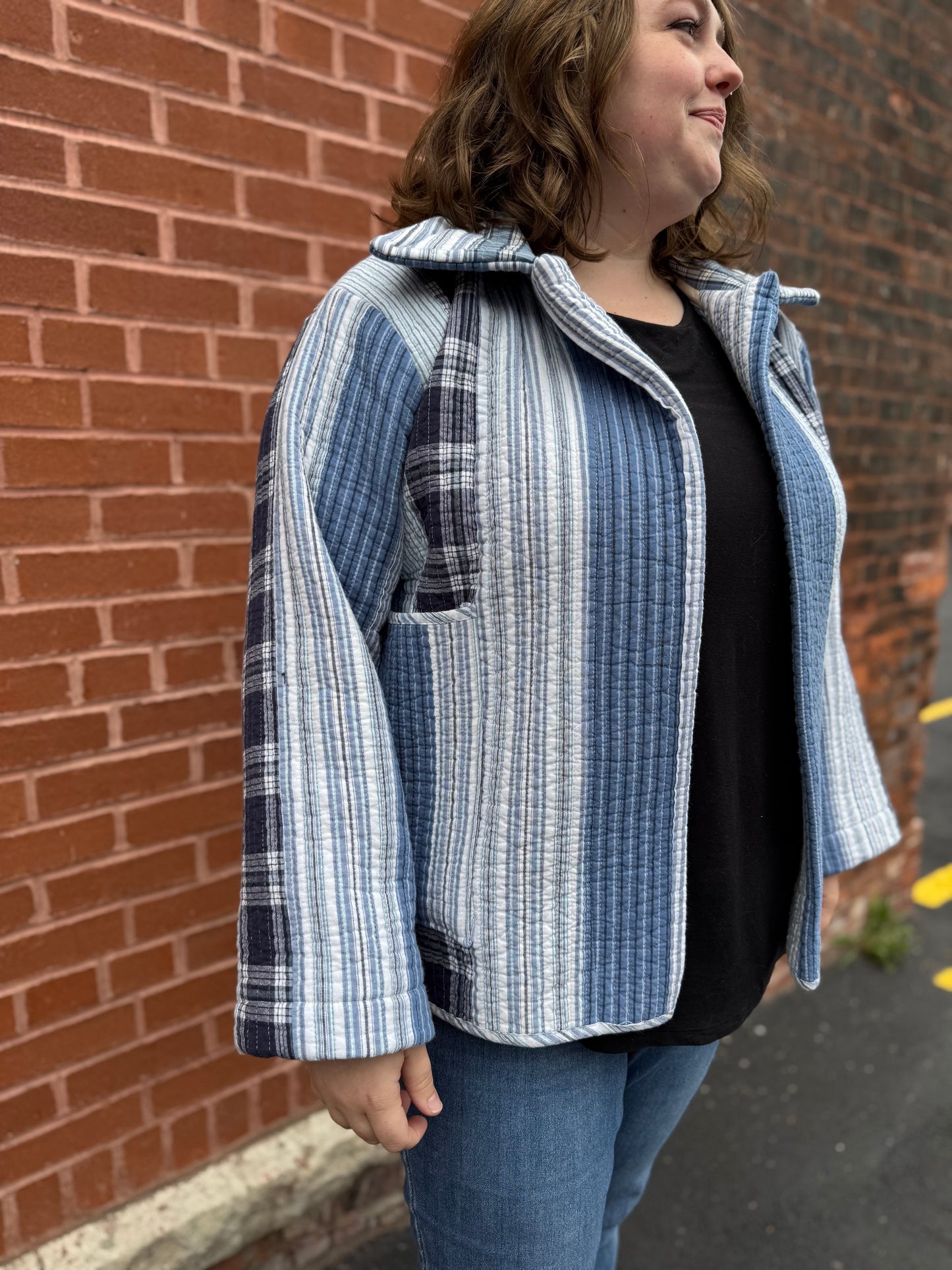 Selah Eden No.1 — 
Indigo Quilt Jacket- Size XXL